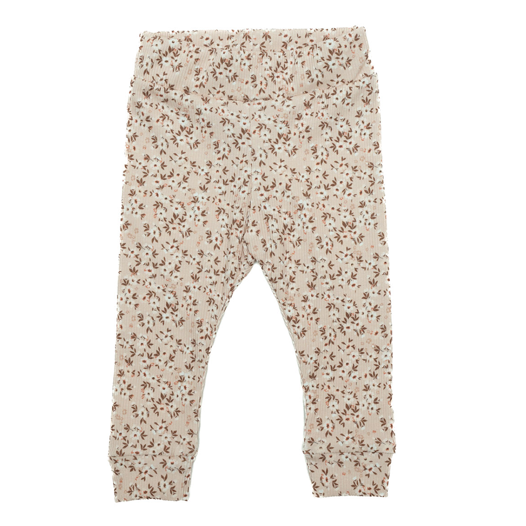 Legging Flowers Beige