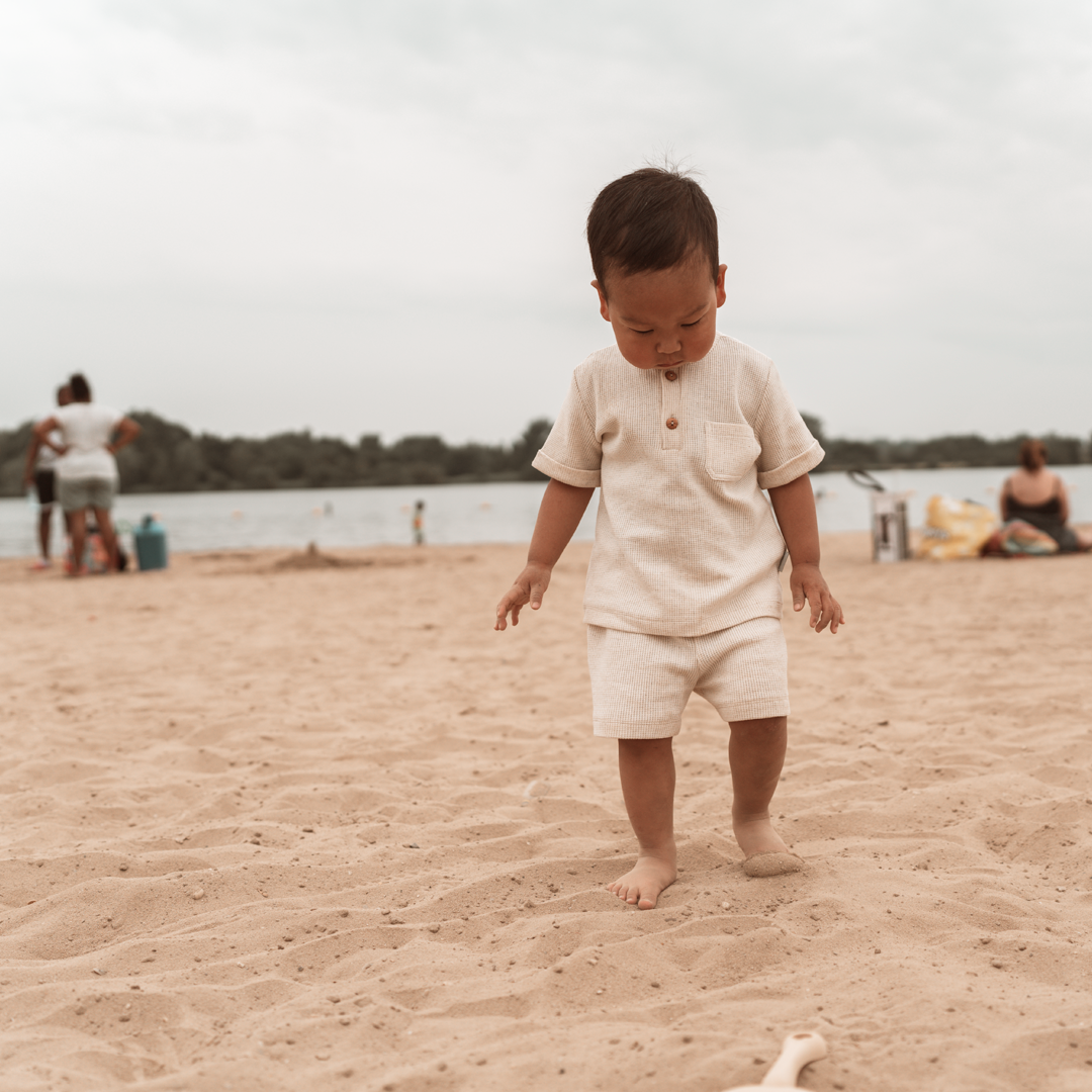 T-shirt Waffle Linen - Natural