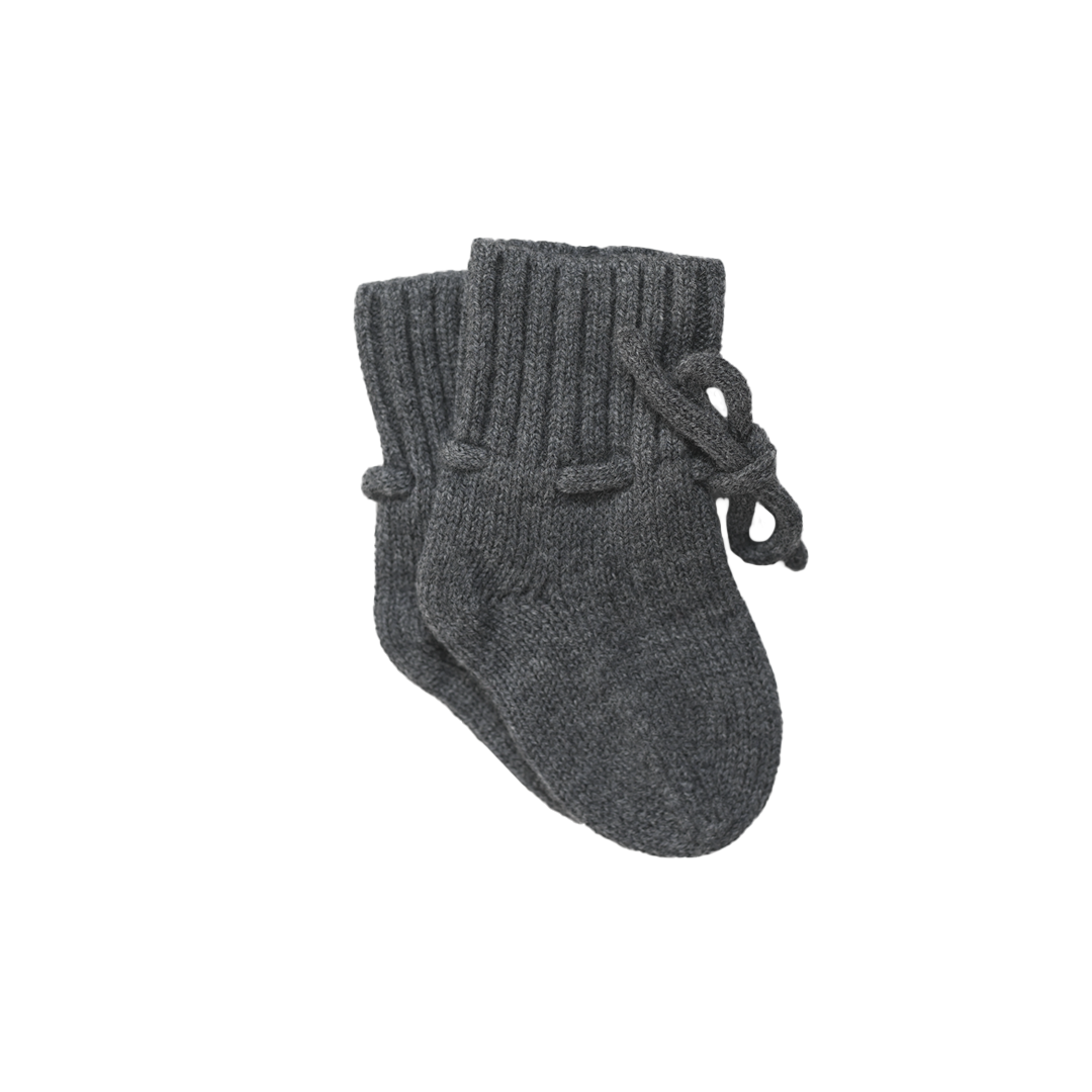 Merino Wol Slofjes - Dark Grey
