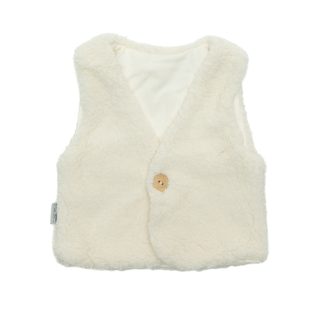 Teddy Gilet - Ecru