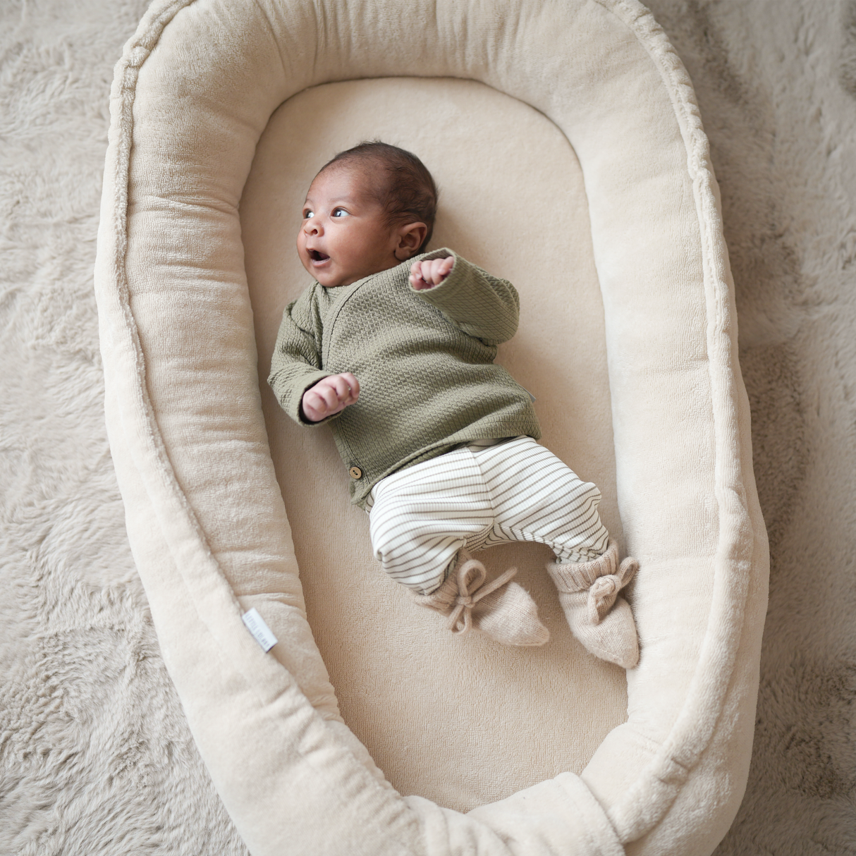 Overslagshirt Mini Cable - Olive Green