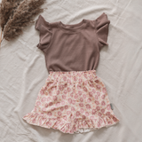 Shirt Ruffle Rib - Old Mauve